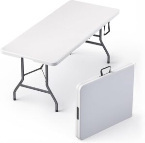 6 Feet Foldable Table with Built in...