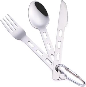 Camp Flatware Sets- Stainless Steel...