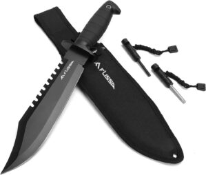 FLISSA Survival Hunting Knife with ...