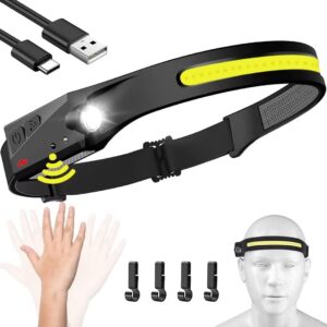 Headlamp Rechargeable, 230° Wide B...