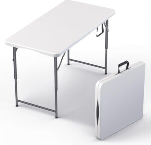 4 Feet Foldable Table Adjustable He...