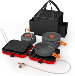 Hisencn Camping Stove,2 Burner Prop...