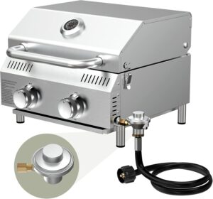 Bestfire Tabletop Gas Grill 2 Burne...