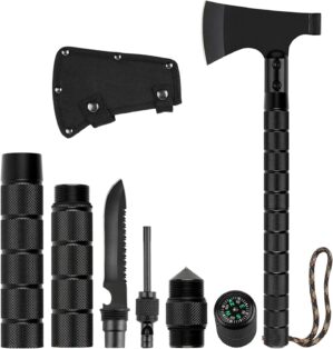 LIANTRAL Camping Axe, Folding Survi...