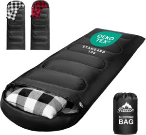 MEREZA Flannel Sleeping Bag for Adu...
