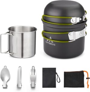 Camping Cookware Kit Backpacking, 0...