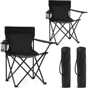 2 Pack Portable Camping Chairs Fold...