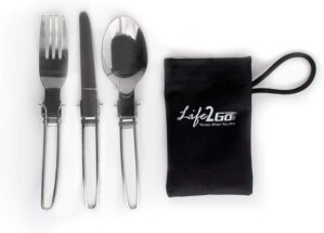 3-Piece Compact Camping Silverware ...