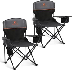 ALPHA CAMP Camping Chairs 350LBS Ca...