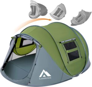 4 Person Easy Pop Up Tent Waterproo...