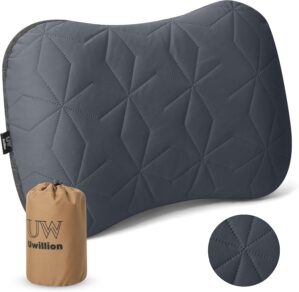 UWILLION Camping Pillow with Remova...