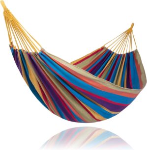 SUNCREAT Outdoor Double Hammock, Po...