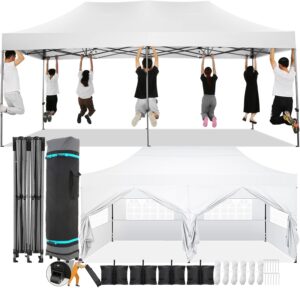 COBIZI 10×20 Pop Up Canopy wit...