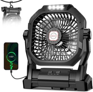 Camping Fan Rechargeable, 20000mAh ...