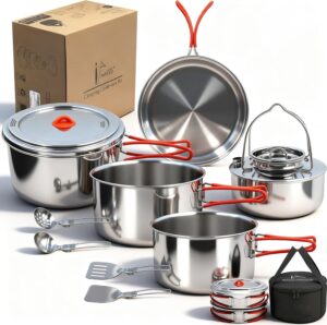 Portable 18/8 Stainless Steel Campi...