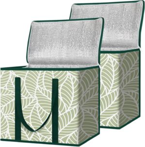 BALEINE 2Pk Insulated Reusable Groc...