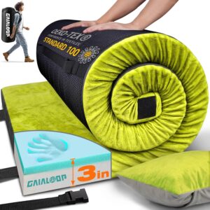 GAIALOOP 3 Inch Memory Foam Camping...