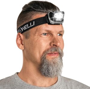 Foxelli LED Headlamp Flashlight for...