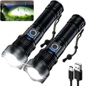 MILAOSHU Rechargeable Flashlights 9...