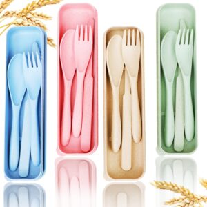 Reusable Travel Utensils Set with C...
