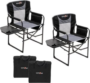 SUNNYFEEL Camping Directors Chair, ...