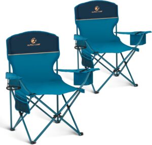 ALPHA CAMP Camping Chairs 350LBS Ca...