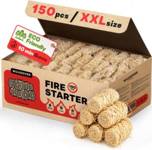 150 pcs Large Fire Starters for Fir...