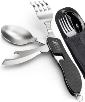 Orblue 4-in-1 Camping Eating Utensi...