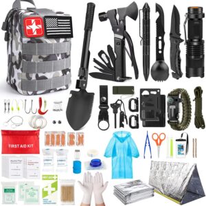 Survival Kit, 251 Pcs Survival Gear...