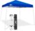 EAGLE PEAK 10×10 Slant Leg Pop-up Canopy Tent Easy One Person Setup Instant Outdoor Beach Canopy Folding Portable Sports Shelter 10×10 Base 8×8 Top (Blue)