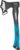 Chopping Axe, 15”Campping Hatchet Forged Carbon Steel Heat Treated Hand Maul Tool, Fiberglass Shock Reduction Handle with Anti-Slip Grip, Blue (Camping Axe)