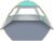 Gorich Beach Tent Sun Shelter for 3/4/6/8/10 Person with UPF 50＋ UV Protection, Lightweight & Easy Setup Beach Shade Canopy, Portable Beach Shade Tent Beach Cabana