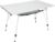 PORTAL Camping Table Portable Foldable with Adjustable Legs, Aluminum Folding Table Roll Up Table with Carrying Bag for Outdoor, Beach, Picnic, Backyards, BBQ and Party, Silver, Big