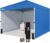 CROWN SHADES 10X10 Commercial Instant Canopy Pop Up Tent with Center Lock, 300D Fabric, 4 Sidewalls, Sto’N Go Bag, Blue