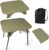 TOPCHANCES Folding Camping Table, Ultralight Aluminum Portable Table with Adjustable Height, 2-in-1 Carry Bag for Outdoor Picnic, Travel, Beach, BBQ & Festival (Army Green)