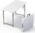 4 Feet Foldable Table Adjustable Height with Built in Handle, Steel Legs | 4FT Heavy Duty Portable | Perfect for Party Dining Wedding Events Picnic Indoor Outdoor Camping Utility Folding – 4 Foot