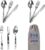 Travel Utensils with Pouch, 4-in-1 Silverware Set 3-Pack with Portable Stainless Steel Spoon, Fork, Knife & Bottle Opener Combo, Cutlery Set for Camping, Hiking, Picnic, Gadgets, Lunch Box for Men