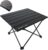 ROCK CLOUD Portable Camping Table Ultralight Aluminum Folding Beach Table Camp for Camping Hiking Backpacking Outdoor Picnic, Black