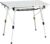PORTAL Outdoor Folding Portable Picnic Camping Table with Adjustable Height Aluminum Roll Up Table Top Mesh Layer, Silver