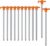 Tent Stakes Camping Stakes,AVOFOREST 7.1inch Non-Rust Metal Tent Pegs Ground Stakes Tent Spikes Camping,Garden,Hiking Orange (Orange 12pcs, 7.1IN)