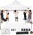 COBIZI 10×10 Pop Up Canopy Tent with 4 sidewalls Commercial Heavy Duty Tent UPF 50+ All Weather Waterproof Outdoor Canopy Wedding Tents for Parties Gazebo with Roller Bag, White (Windproof Upgraded)