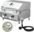 Bestfire Tabletop Gas Grill 2 Burners- Dual Connections, 20,000 BTUs Stainless Steel Portable Grill Fits Large Gas Cylinders and Small Canisters for Outdoor Camping and RV Trips