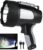 LBE Rechargeable Spotlight Outdoor, 2,000,000 Lumens Led Spotlight Flashlight with Cob Light and Foldable Tripod, 6 Modes Waterproof Handheld Spot Light for Outdoor Marine Boating Hµnting