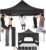 COBIZI 10×10 Pop Up Canopy Tent 10×10 Canopy with 4 Sidewalls Waterproof Heavy Duty Commercial Canopy Tent for Parties Outdoor Garden Gazebo, Carry Bag with Wheel(10x10ft, Black)