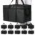 Bodaon 10-Pack Insulated Food Delivery Bag, XXXL Catering/Pizza Cooler Bags, Rideshare Delivery Bag, Thermal Cold/Hot Styrofoam Carrier for Travel/Shopping/Car, Warmer/Frozen