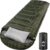 MEREZA 0 Degree Winter Sleeping Bag for Adults Kids with Pillow, Cold Weather Sleeping Bag for 4 Season Camping Hiking Backpacking Sleeping Bags for Big and Tall