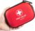 Mini First Aid Kit – 120 Piece Small Waterproof Hard Shell Medical Kit for Car, Home, Office, Travel, Camping, Sports, Outdoor, School – Emergency First Aid Supplies and Survival Kit (Red)