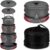 Alocs Camping Cookware Set Camping Gear, Compact Camping Pots and Pans Set, Durable Hard Alumina Camping Cooking Set for Outdoor Backpacking Camping Hiking Picnic, Included Mesh Carry Bag