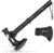 Freelander Camping Axe with Sheath, Sharp Tactical Hatchet Axe with Clip and Bottle Opener, Multi-Functional Hammer Tactical Tomahawk, Survival Tomahawk Axe for Camping (Black, 15 Inch)