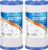 PUREPLUS 5 Micron 10″ x 4.5″ Whole House Sediment and Carbon Water Filter Replacement Cartridge for GE FXHTC, GXWH40L, GXWH35F, GNWH38S, Culligan RFC-BBSA, WRC25HD, PP10BB-CC, Pentek RFC-BB, 2Pack